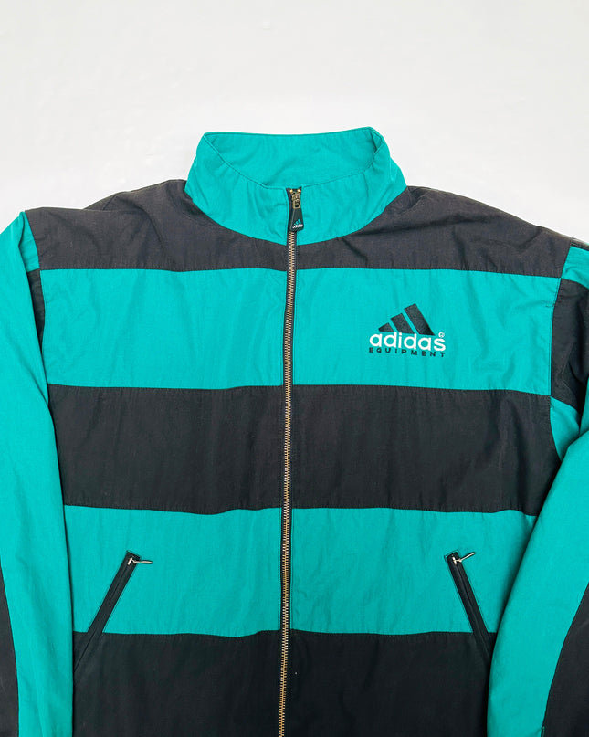 Vintage Adidas Stribet Jakke