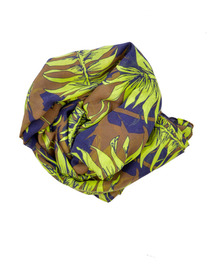Vintage Scarf - Green Leaf | Accessories