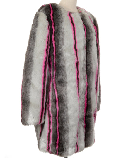 Vintage Fur Coat - Striped