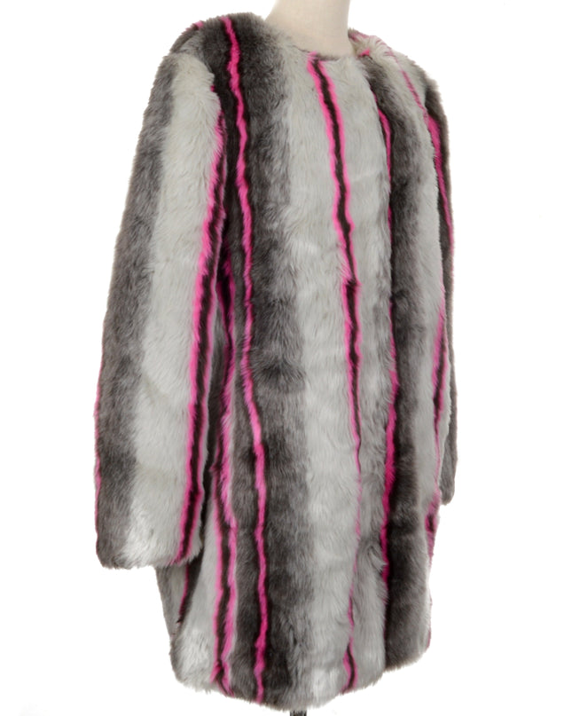 Vintage Fur Coat - Striped