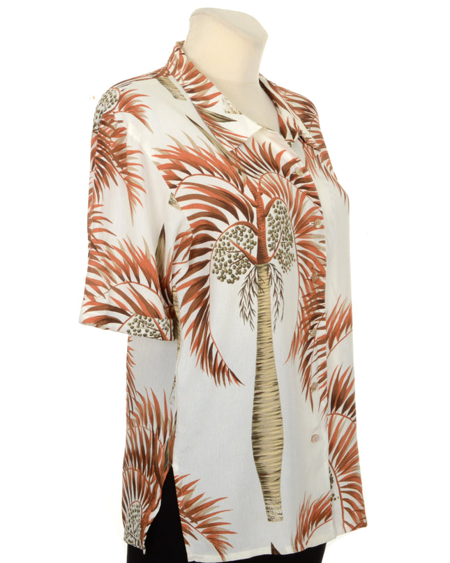 Vintage Bluse - Palmetræ