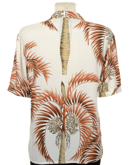 Vintage Bluse - Palmetræ