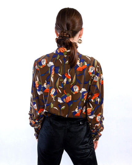 Vintage Ruffled Blouse