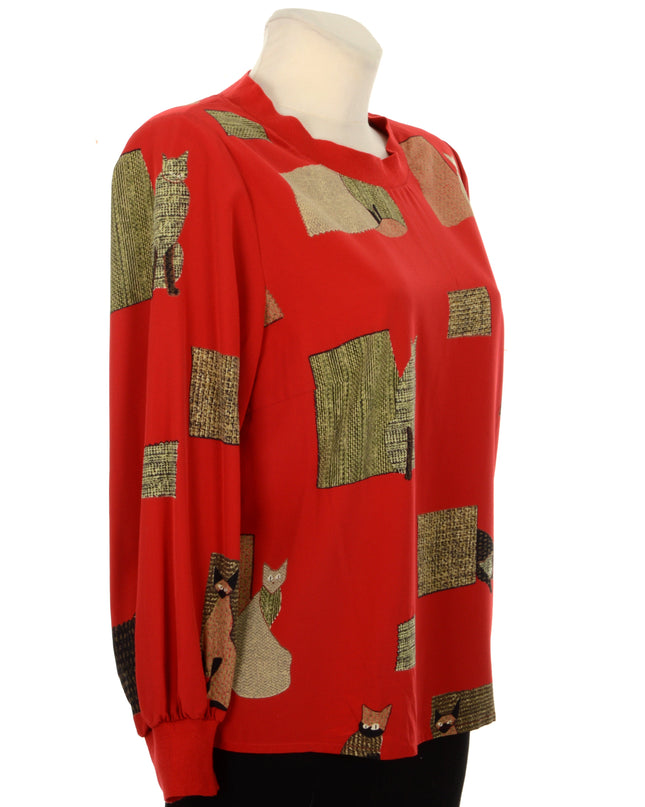 Vintage Bluse - Katte