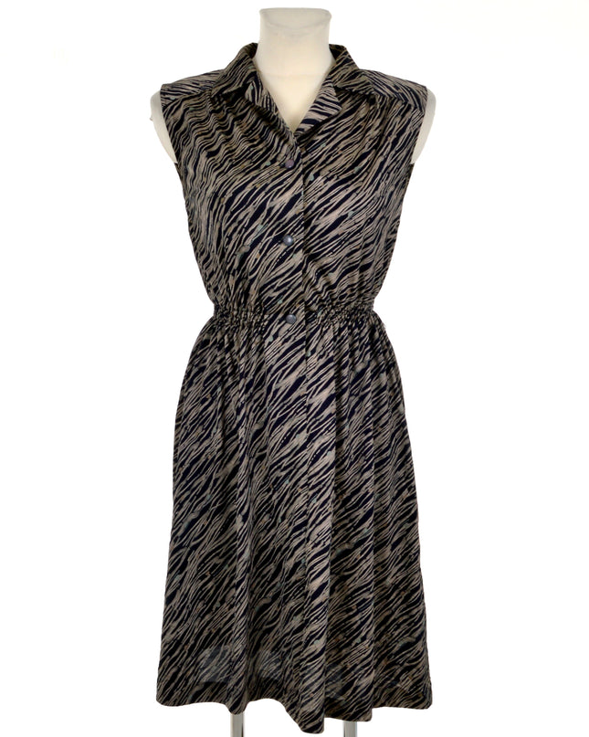 Vintage Dress - Diagonal Design | Trendy Holiday Attire