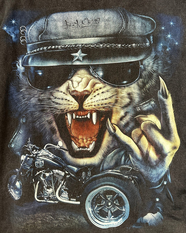 Vintage Rock Cat T-Shirt for Men and Women