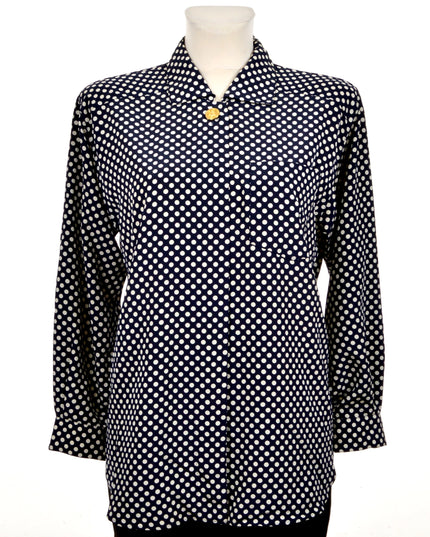 Vintage Polka Dot Blouse