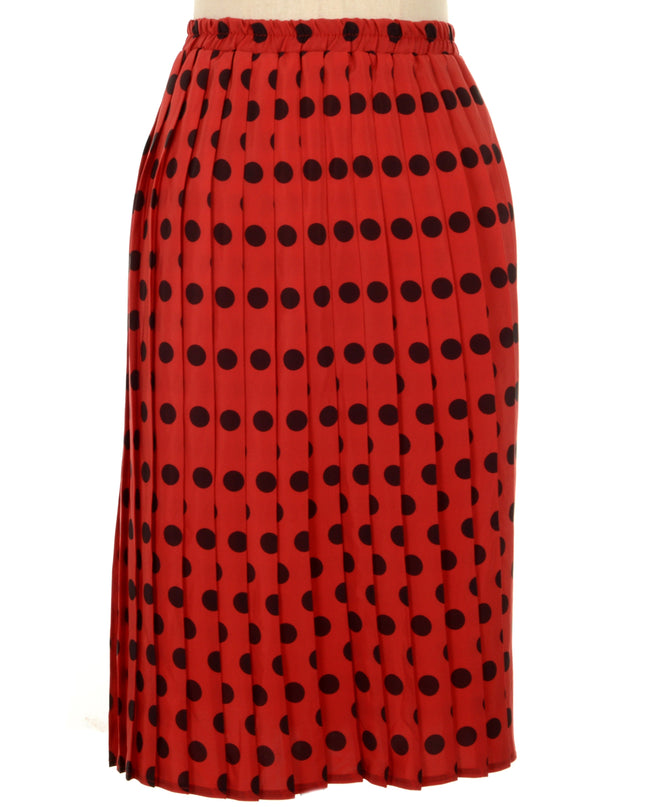 Vintage Skirt - Red Polka Dot