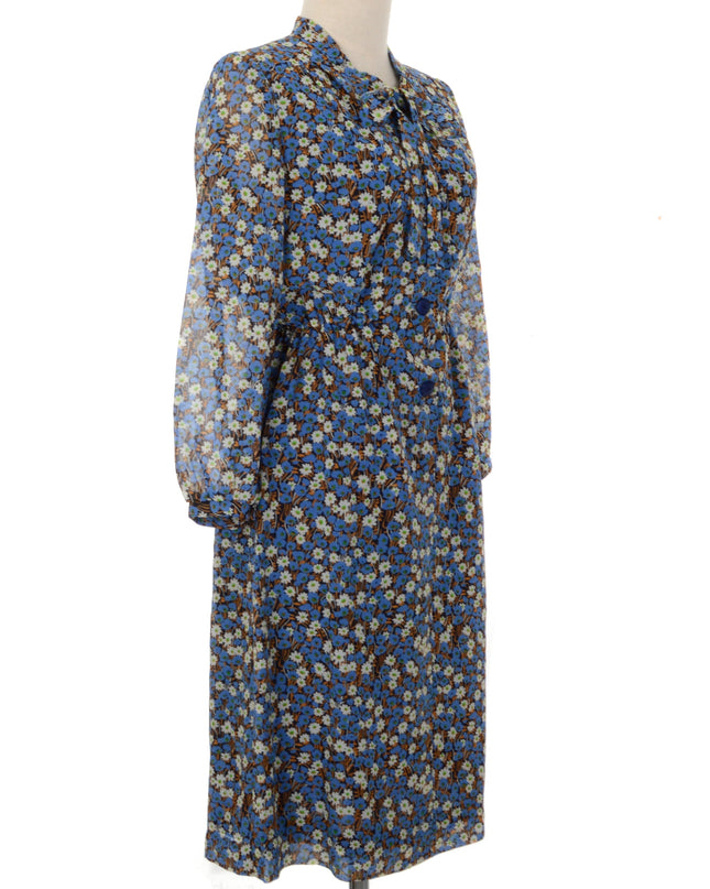 Vintage Dress - Blue Floral
