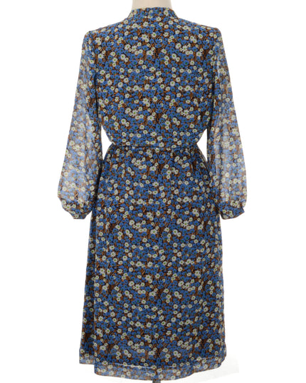 Blue Floral Vintage Dress