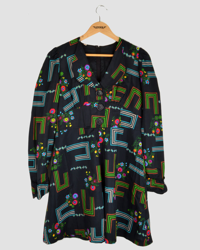 Vintage Dress - Lines