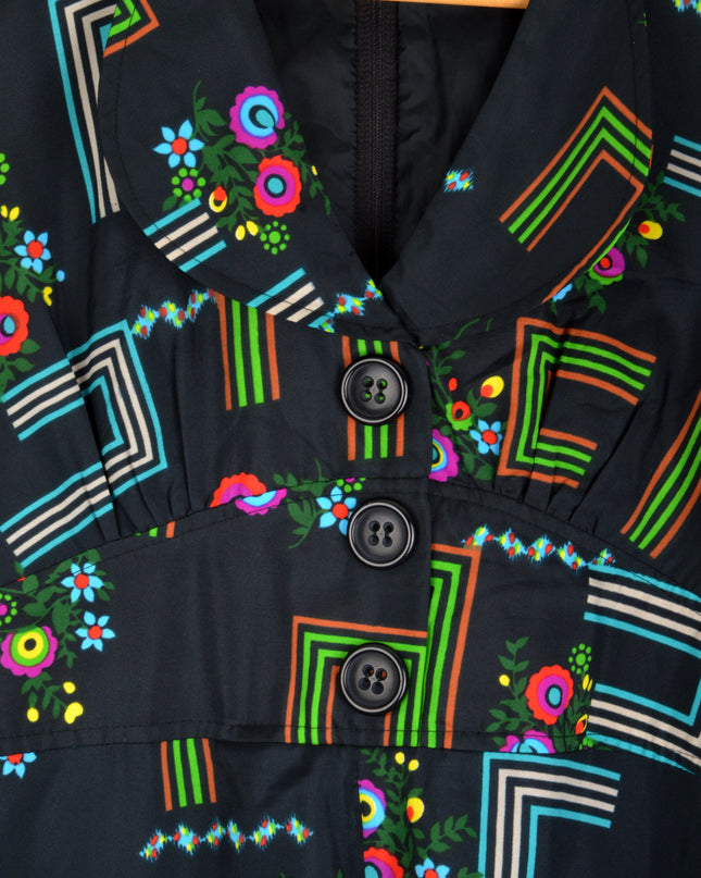 Vintage Dress - Lines