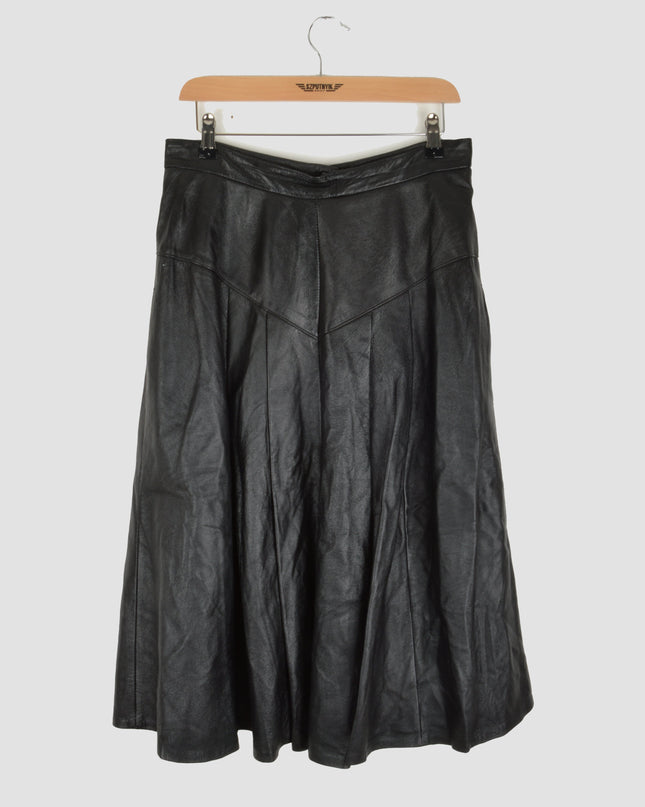 Vintage Leather Skirt - Black | Christmas Dresses
