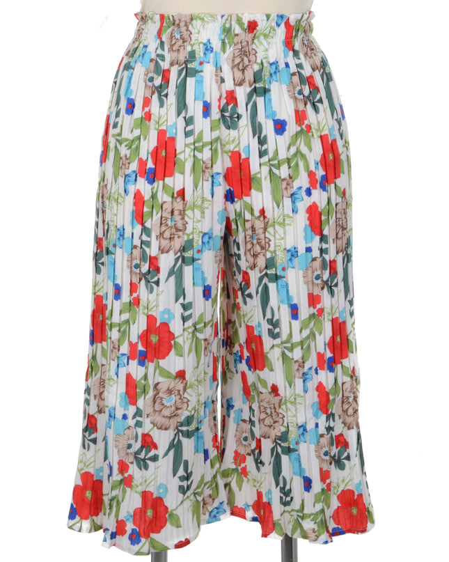 Hvide Bukser med Folder