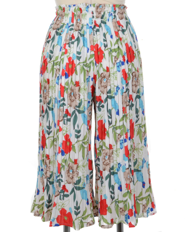 Hvide Bukser med Folder