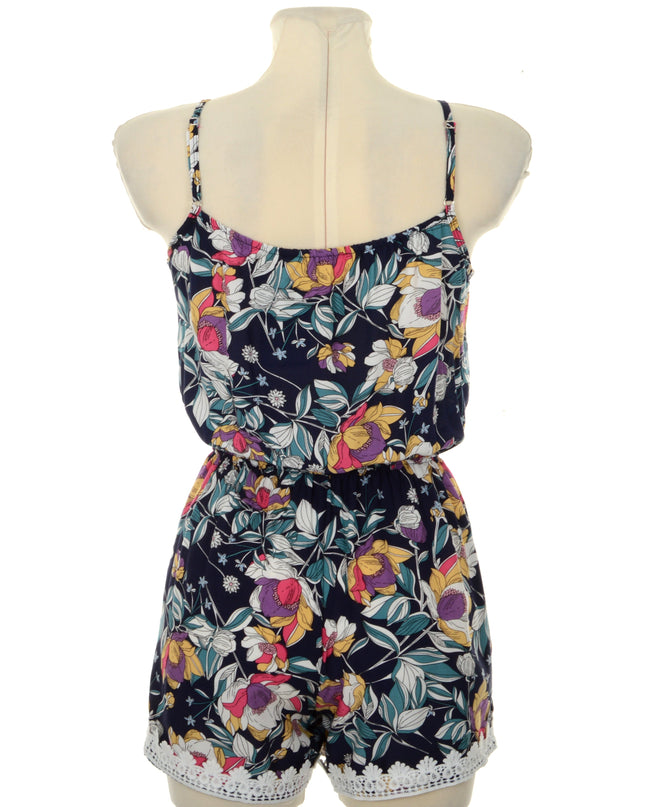 Blue Floral Romper