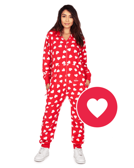 Women's Beating Hearts Jumpsuit