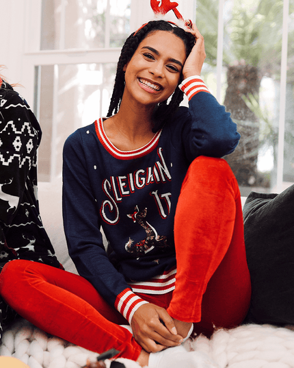 Women's Sleighin' It Ugly Christmas Sweater