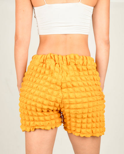 Shorts Waffle Naranjas