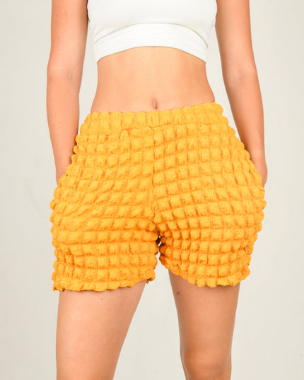 Shorts Waffle Naranjas