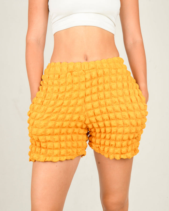 Shorts Waffle Naranjas