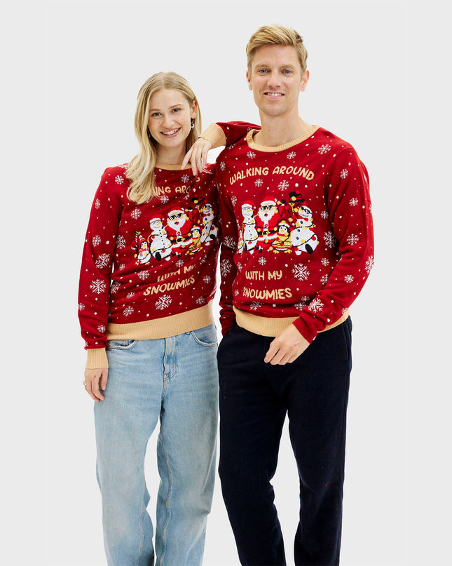 Walking Around With My Snowmies Sweater for Women