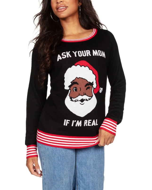 Women's Ask Your Mom Ugly Christmas Sweater
