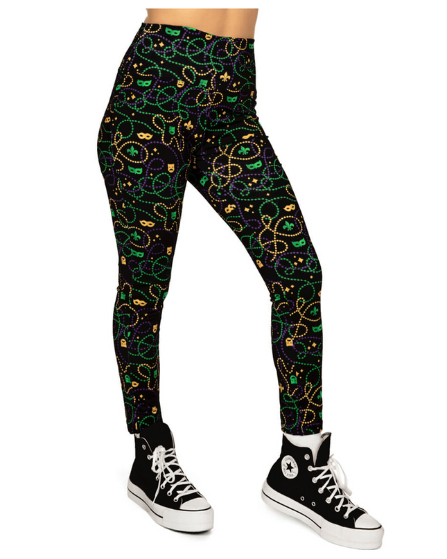 Sorte Perle Høj Talje Leggings