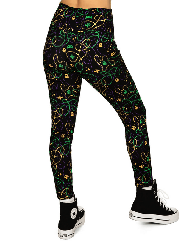 Sorte Perle Høj Talje Leggings