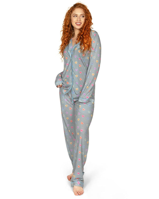 Kvinders Candy Hearts Pyjamasæt
