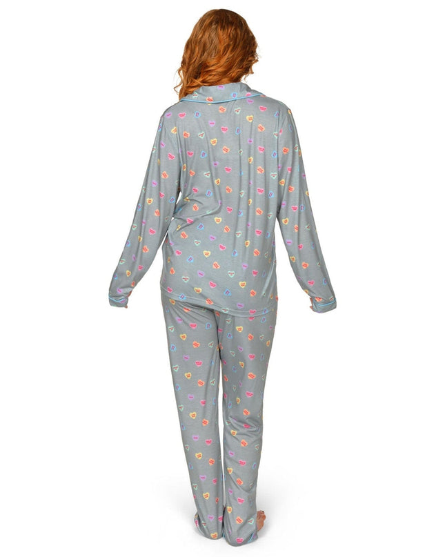 Kvinders Candy Hearts Pyjamasæt