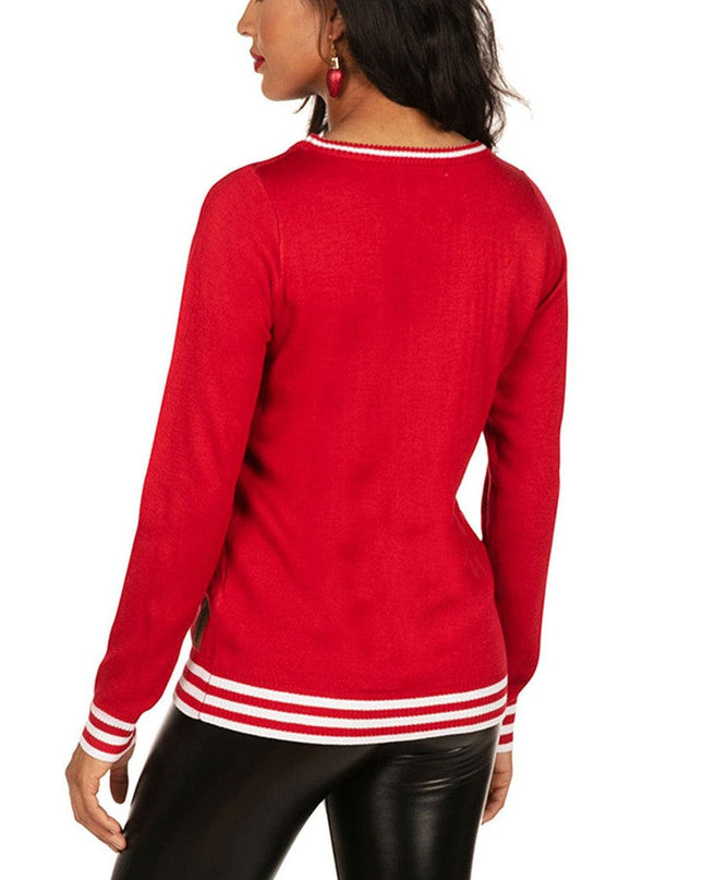 Women's I Like Big Bulbs Light Up Ugly Christmas Sweater