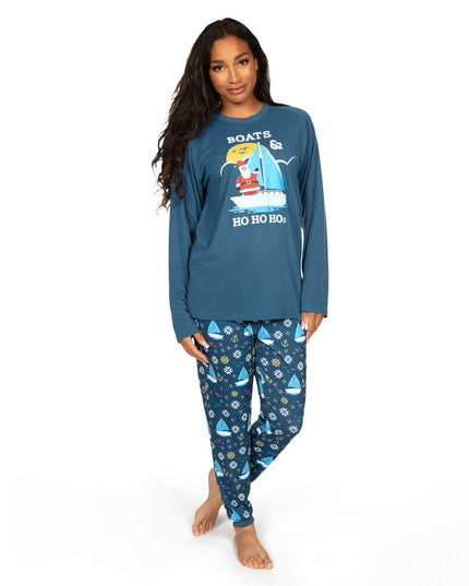 Women's Både & Ho Ho Hos Crew Neck Pyjamas Sæt