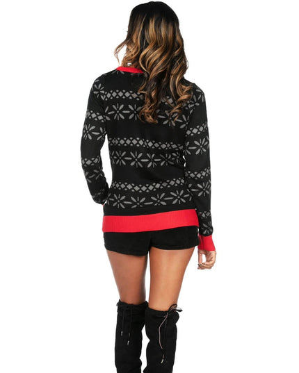 Kvinders Selfie Santa Grimasse Juletrøje