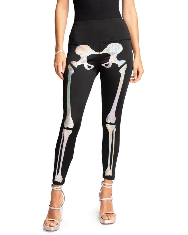 Glitrende Skelet Høj Talje Leggings