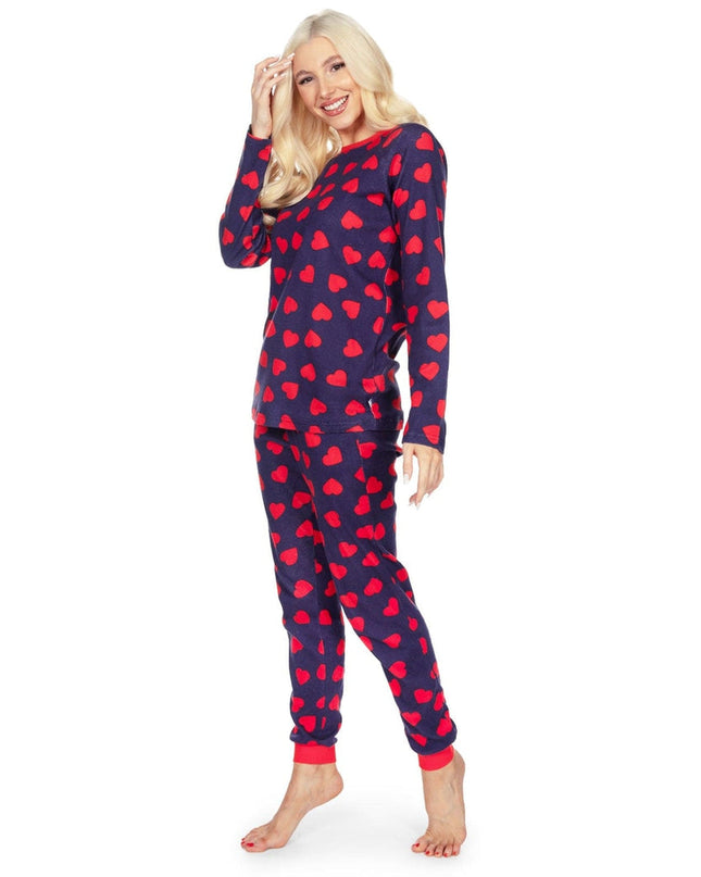 Kvinders Hearts on Fire Pajama Set