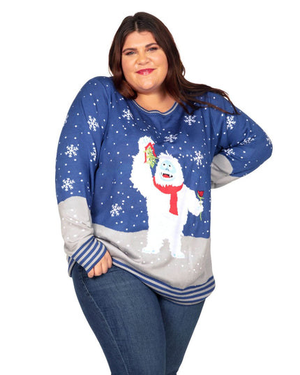 Kvinders Romantisk Bumble Plus Size Grim Jule Sweater