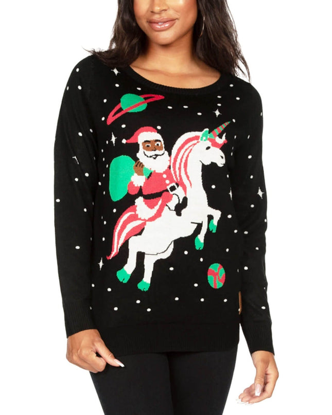 Kvinders Santa Unicorn Ugly Christmas Sweater
