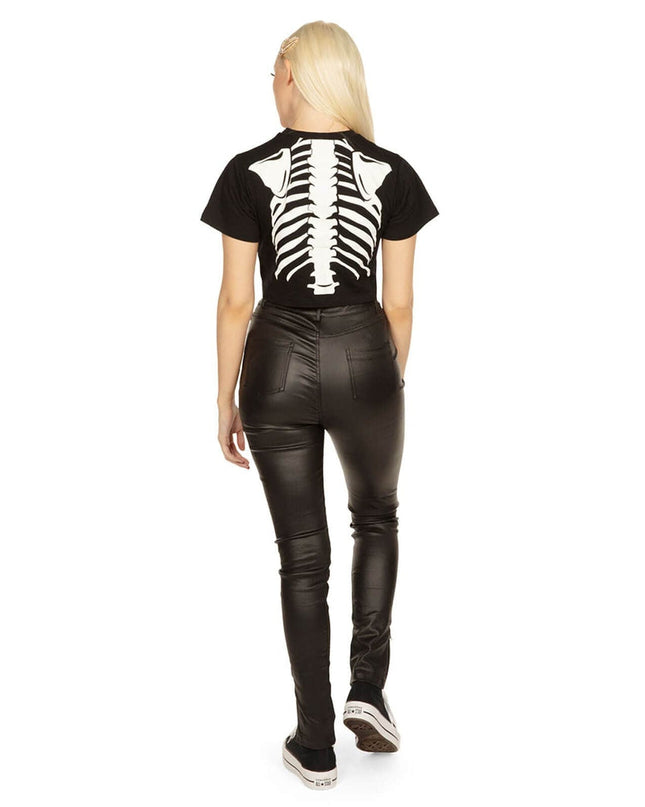 Women's Skeleton Crop Top