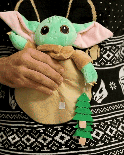 Suéter navideño feo de Baby Yoda de Star Wars