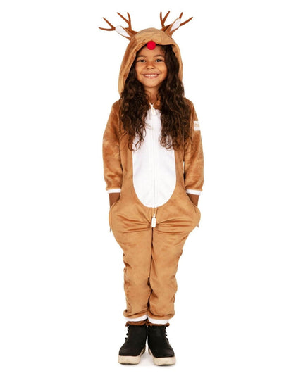 Girl's Rudolph Jumpsuit