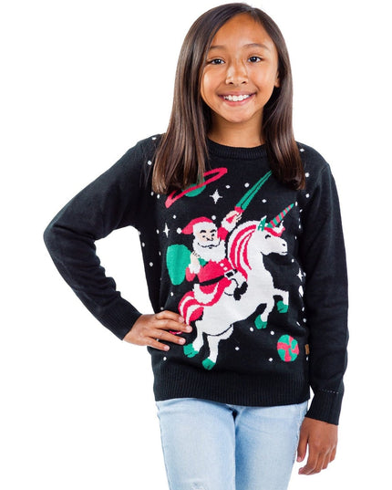 Drengs / Piges Santa Unicorn Ugly Christmas Sweater