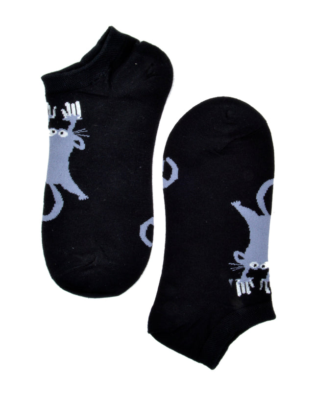 Spooky Black Cat Socks