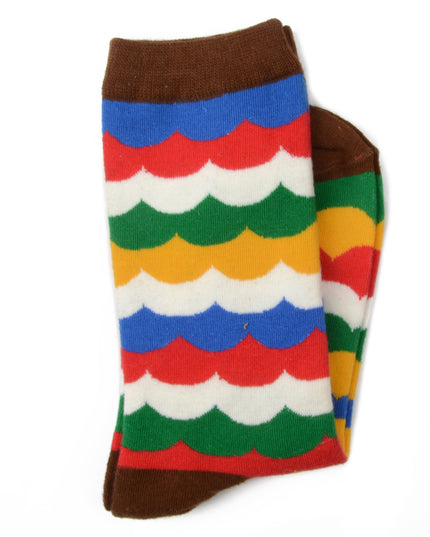 Calcetines Coloridos de Olas