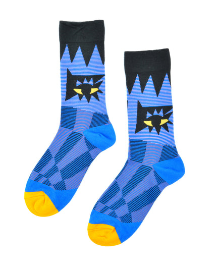 Fun Christmas Socks - Zokni Blue Eye Design
