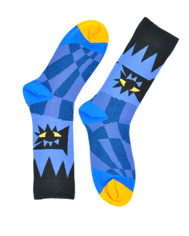 Fun Christmas Socks - Zokni Blue Eye Design