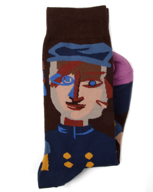 Cubist Fun and Artistic Socks