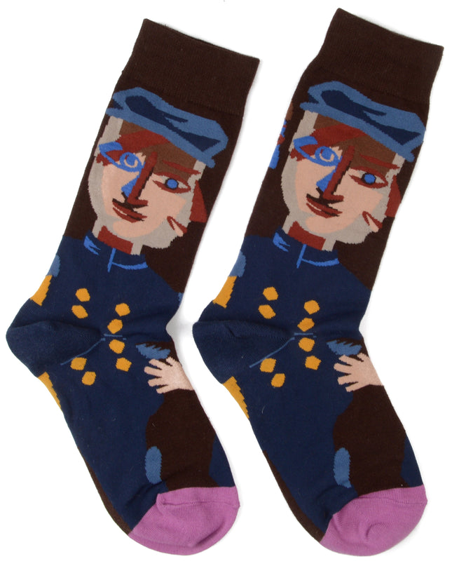 Cubist Fun and Artistic Socks