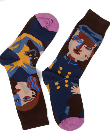 Cubist Socks - Fun and Artistic