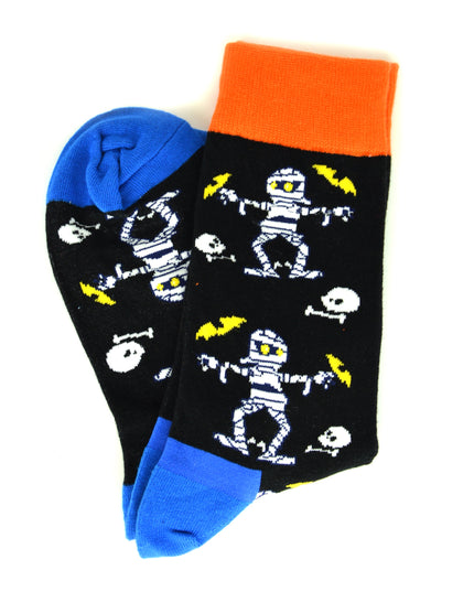 Fun Halloween Socks - Mummy Design